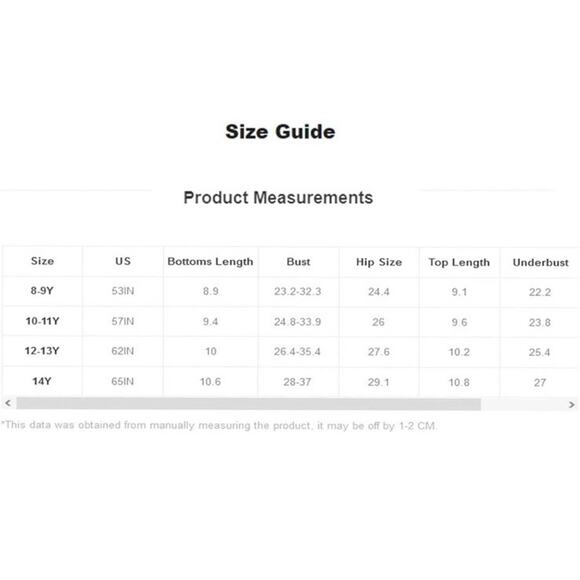 COZYEASE Girls' 2 Piece Ditsy Floral Print Knot Front Ruched Triangle. 12-13 Y - Picture 3 of 9